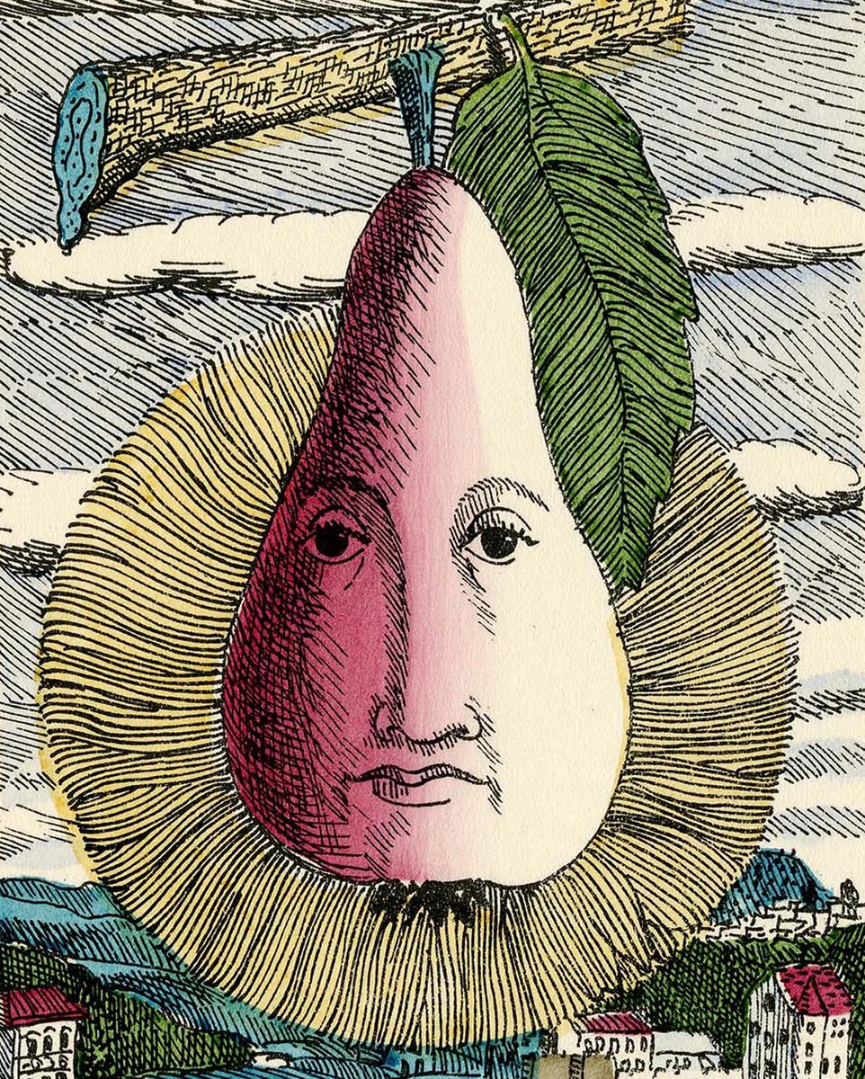FORNASETTIofcl's tweet photo. Enclosed in a bottle, transformed into a pear, disheveled or masked, the sun takes on anthropomorphic features.
#Fornasetti presents twelve tapestries, made in 2010, hand-knotted in wool and silk. #NomadCircle #StMoritz 1/6 March 2022 - More on https://t.co/o0dZu06p4h https://t.co/dCOLFdBPnK