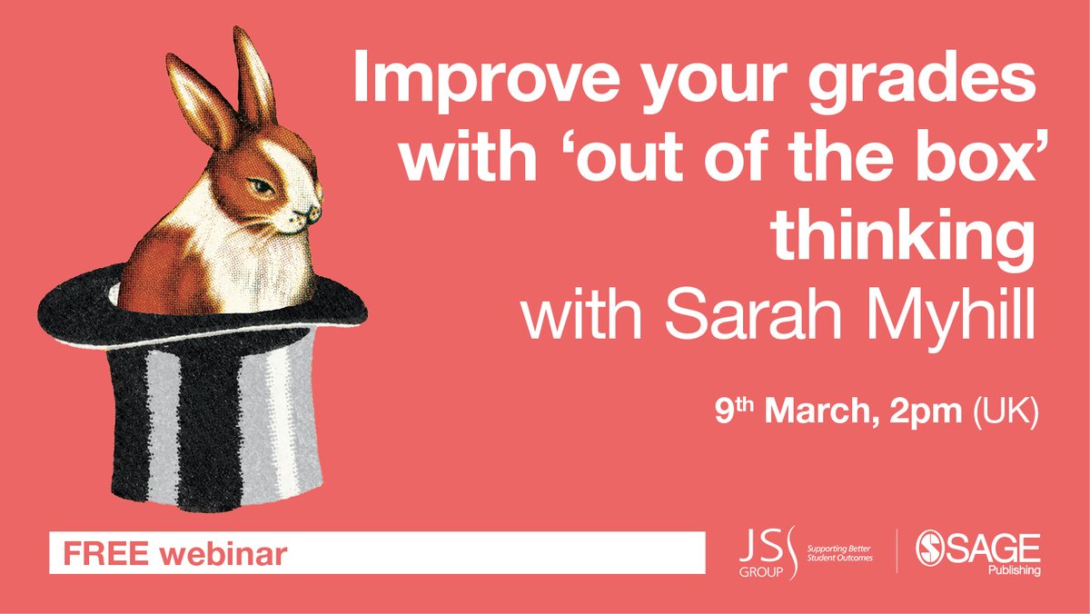 Sage_Methods's tweet photo. In this free webinar, Sarah Myhill (author of "Be a Brilliant #Dyslexic Student") will share some tried-and-tested advice to help you make the most of your strengths and boost your grades. 

9th March, 2pm GMT

Sign up: https://t.co/EoFLvHplQr

#StudySkills @JSGroupHE https://t.co/evbEanByyI