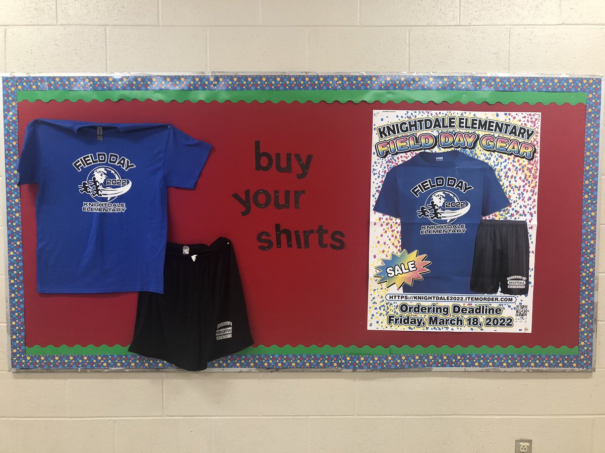 After 2 years, Field Day is BACKKKK!!! ORDER your shirts and be apart of the great KES !!!!!!