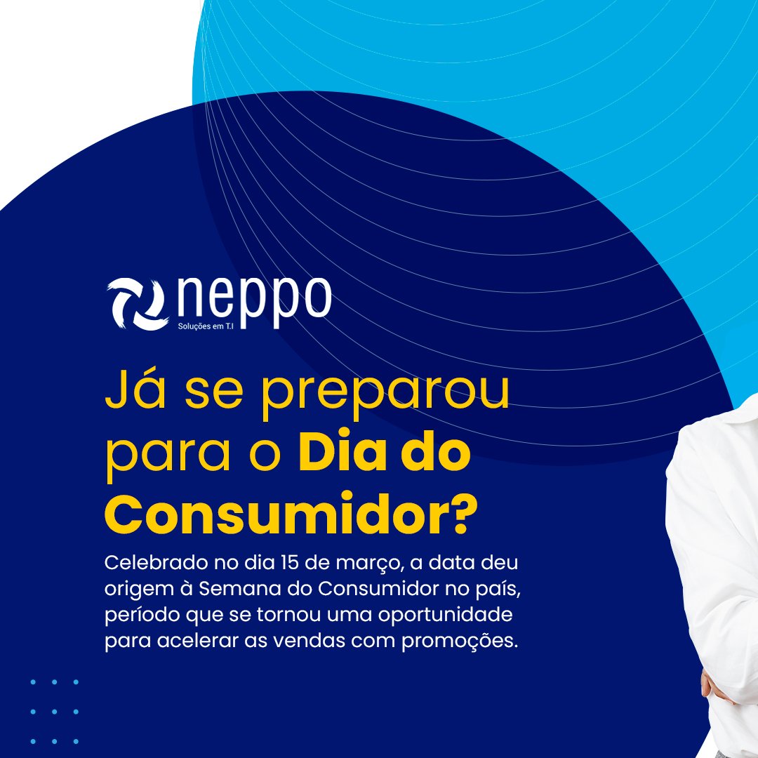 NeppoTI's tweet photo. Já se preparou para o Dia do Consumidor? 😉
Celebrado no dia 15 de março, a data se tornou uma exelente oportunidade de negócios para as empresas.

Boas vendas! 🚀

#atendimentoaocliente #DiaDoConsumidor #tecnologiadainformação #omnichannel https://t.co/T4fwtBkx44