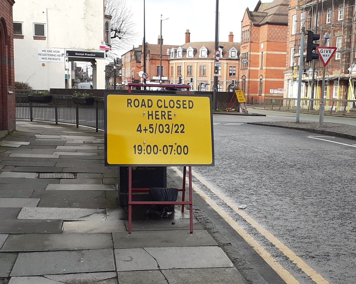 Liz Dean (@cappuccino_lace) on Twitter photo Road closed tonight and tomorrow in <a href="/shitchester/">12 years of Shitchester</a> assume they are putting this junction back to how it was before when they changed it for clockwise. Road closed tonight and tomorrow in <a href="/shitchester/">12 years of Shitchester</a> assume they are putting this junction back to how it was before when they changed it for clockwise.