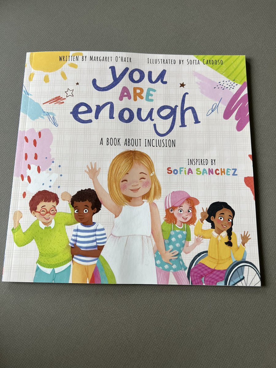TeachWithMsT's tweet photo. Today’s read aloud courtesy of a student donating it to our class from the @Scholastic book fair this week! Inclusion is a topic I hold near and dear to my heart, so this was a perfect book! I highly recommend! #TrailBlazeOn #GFSchools #YouAreEnough https://t.co/Mkel2LQRIs