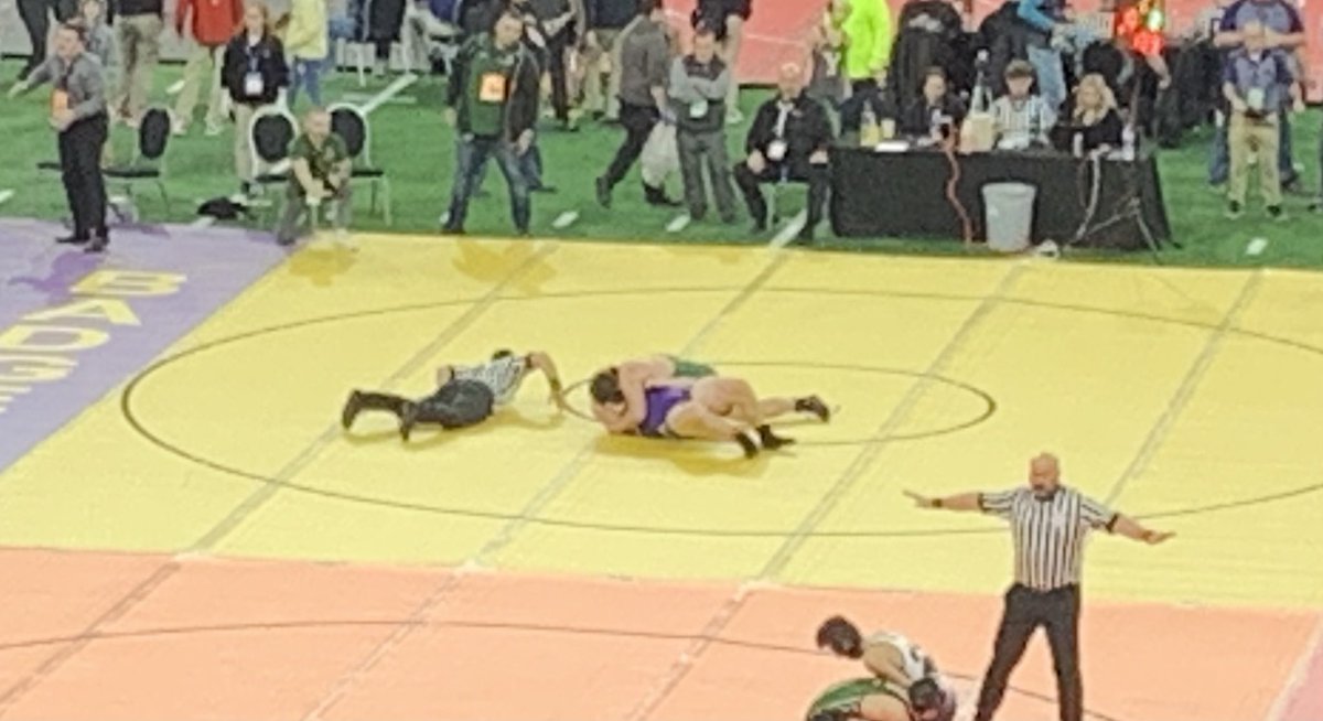 frchslafayette's tweet photo. Sinarski with a pin in his 1st Match of the day at States. Let’s Go Rams! #warh @FR_RamWrestling https://t.co/TLKfOHWtfX