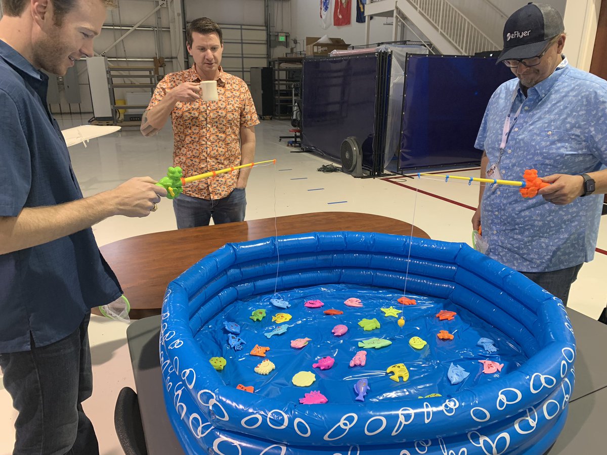 For Employee Appreciation Day, the Bye Aerospace team went fishing for a special prize! Even though employee appreciation week is technically over, we appreciate our staff year-round! 

#byeaerospace #electricaircraft #eflyer #EmployeeAppreciationWeek #employeeappreciationday