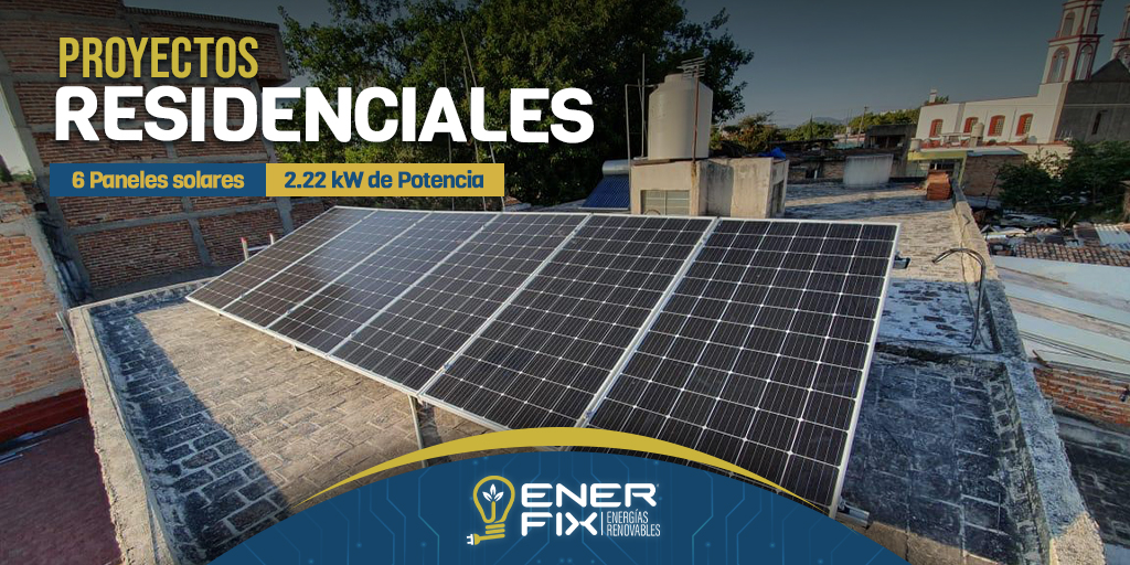 EnerfixMx's tweet photo. Proyecto residencial realizado por Enerfix con un total de 6 #panelessolares y 2.22 kW de #potencia ⚡️

¡Escríbenos e inicia tu #proyectosolar! https://t.co/seHBUaPCZo