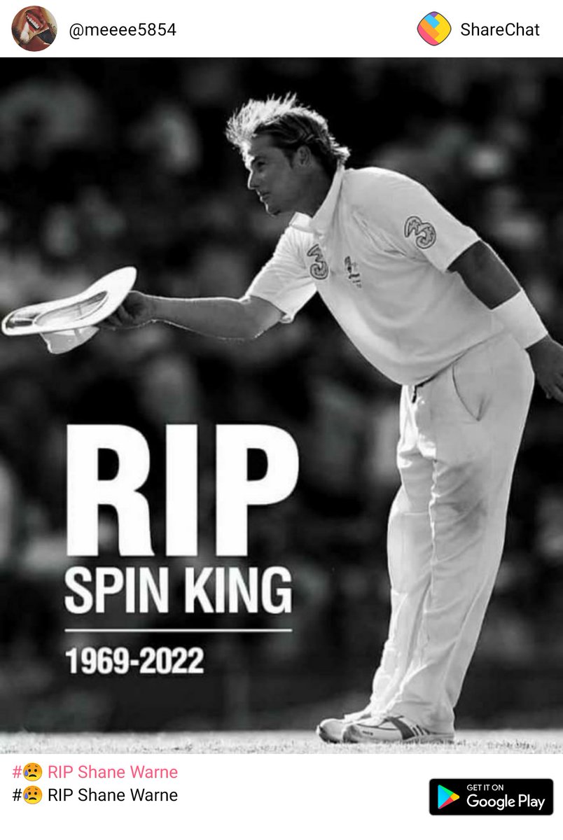 ASruthie's tweet photo. #😥 RIP Shane Warne
https://t.co/0EMzFAJE6X https://t.co/hdizd7faDO