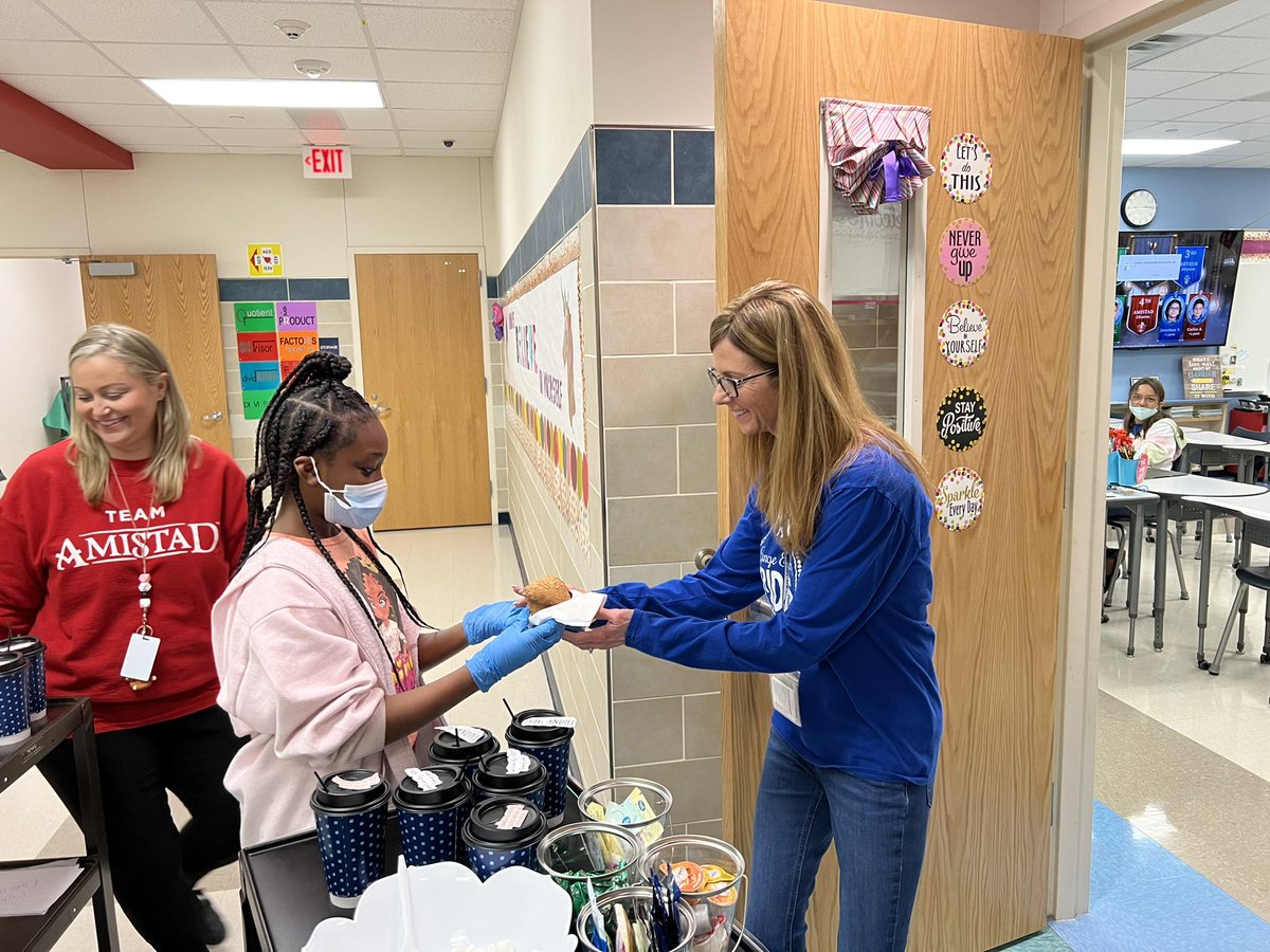 RangeElementary's tweet photo. “Java Like it’s Hot!” The Range Student Council made their rounds with the coffee cart. Many lessons are being learned and the SC did a great job! @mesquiteisdtx #rangeridernation https://t.co/5XcAUFab9w