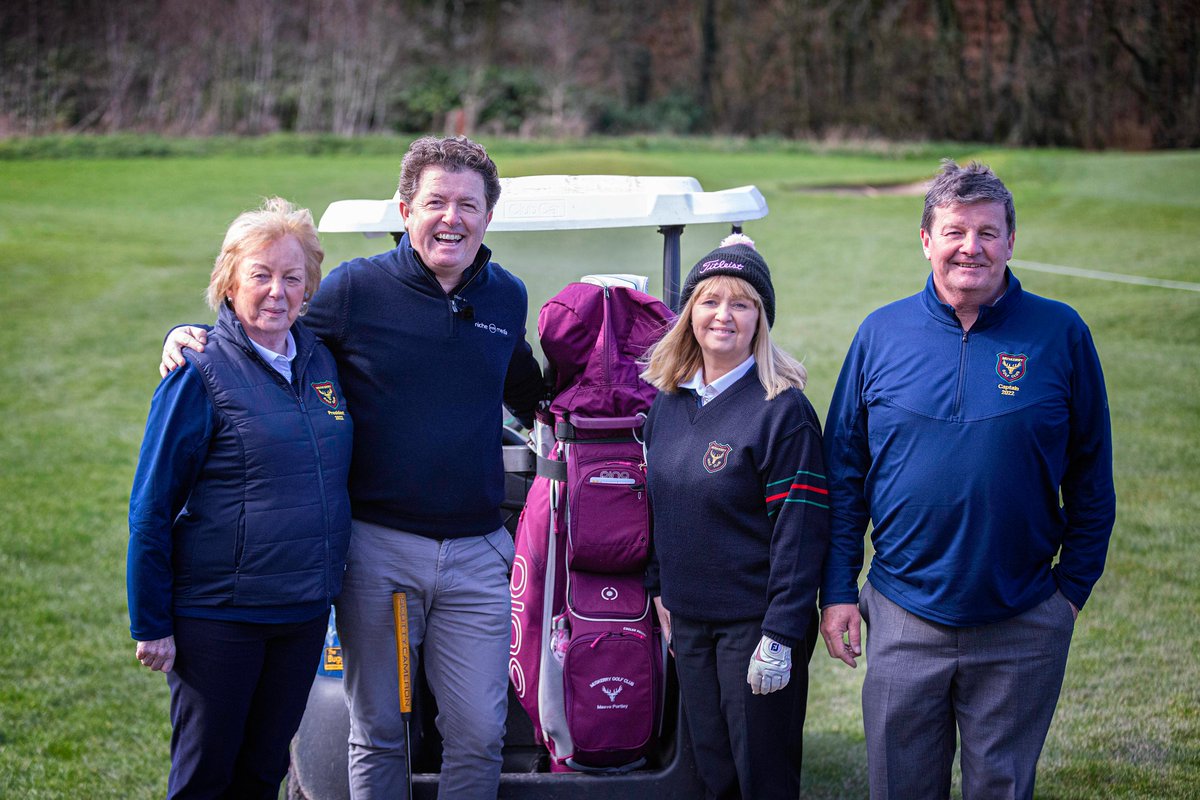 MuskerryGC's tweet photo. Shane O'Donoghue Irish golf journalist who presents Living Golf on CNN visited Muskerry today with his TV crew to film a feature on our Allistair McKenzie course which will screen six times during the Masters on CNN. Fergus Hannon accompanied Shane. Pics Tadhg Hurley. https://t.co/y7TsIfE0IC