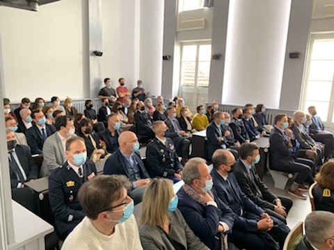 Procureur_Pau's tweet photo. Vendredi après-midi : participation à l'audience solennelle de présentation de Laure Vuitton, nouvelle présidente du tribunal judiciaire de Dax. #ParquetDax https://t.co/yKkx18qNTZ