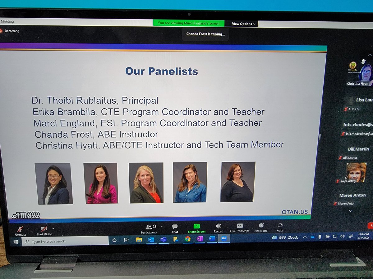 Starting my day with Corona-Norco Adult School learning how to better use Canvas in our adult programs! #TDLS22