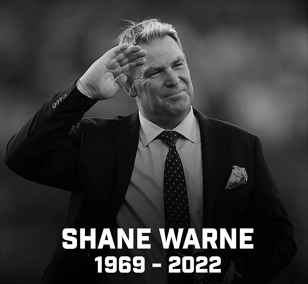 manishmaadam's tweet image. #ShaneWarne Shocking and Breaking : Absolutely devastated to hear about the demise of legend #ShaneWarne 💔 A colossal loss to the cricketing community. Deepest condolences to his family and friends. May his soul rest in peace. #Australia