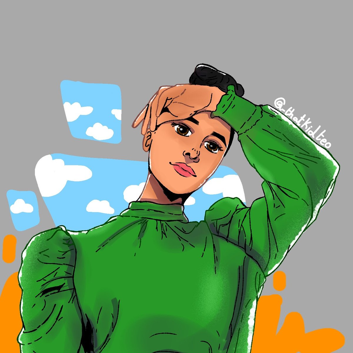 _thatkidteo's tweet photo. Hi
رسمة جديدة 
[F A N A R T ] for @zienabhassan ❤️
الرسمات الديجيتال دي بتنفع معاكم ي ناس تويتر؟ 🤔 https://t.co/6qUD25AxoL