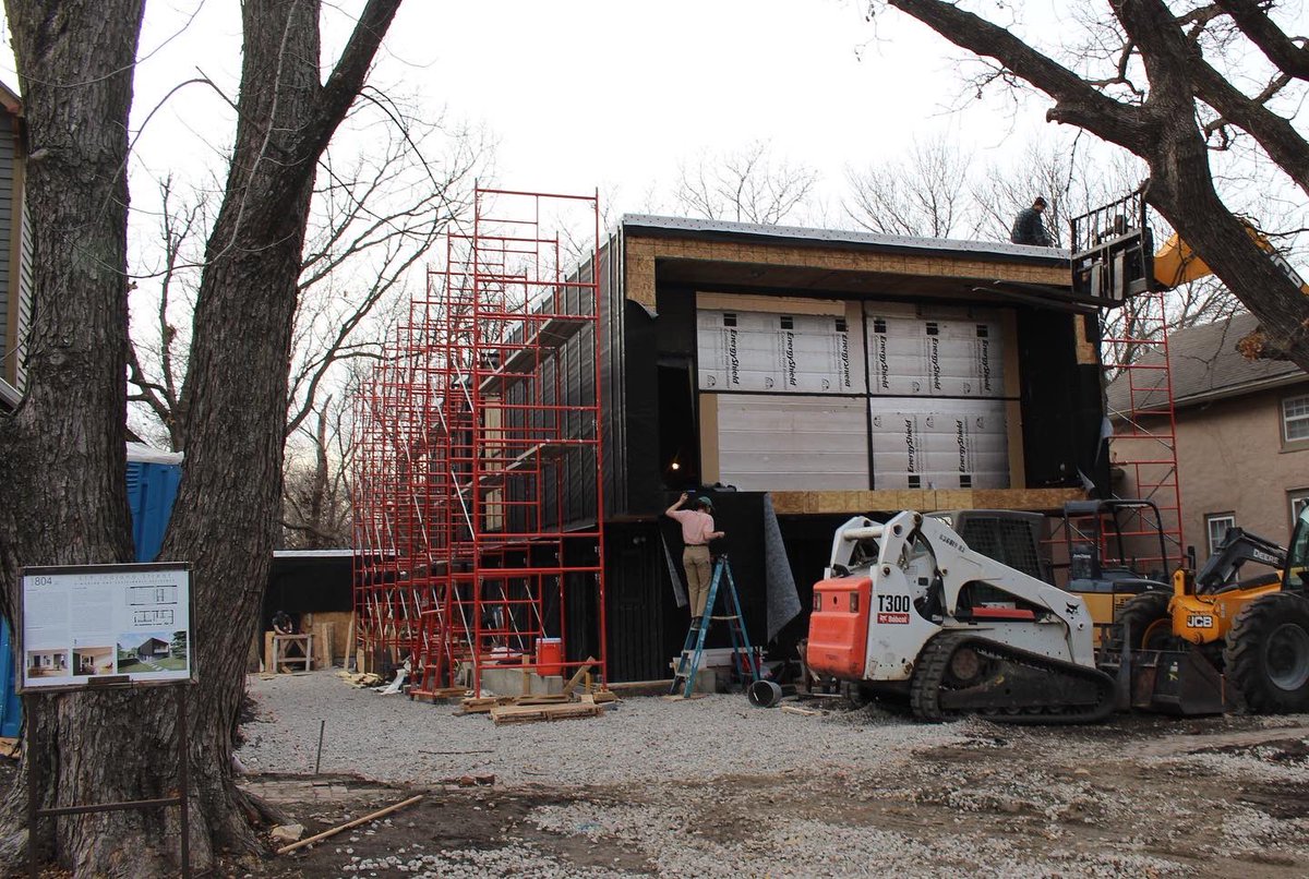We are just about 8 weeks away from finishing up! With the weather so nice we are putting up siding this week - come by site to check it out!
