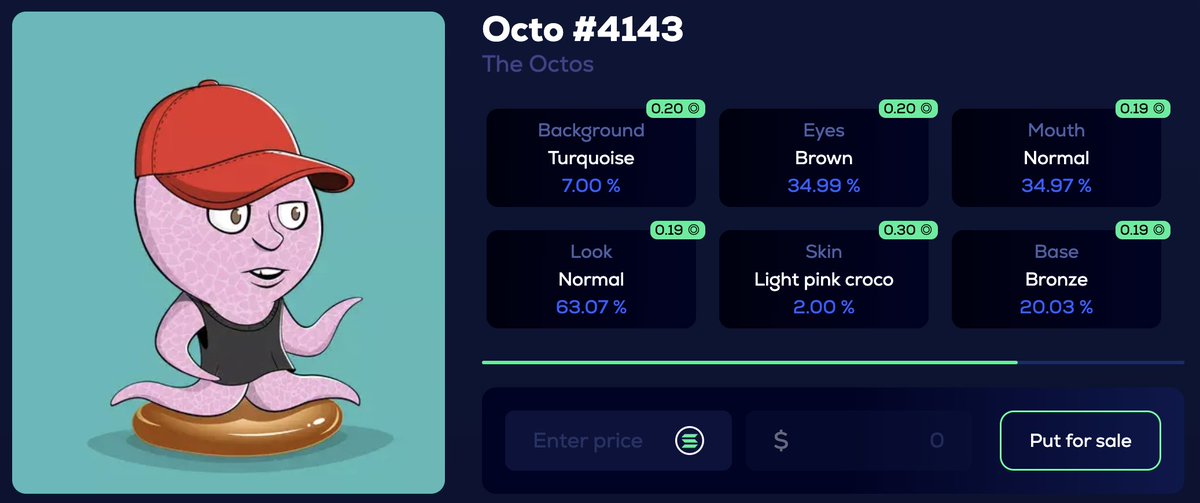 uncertainicolas's tweet photo. 🎉#CONCOURS DES 6K🎉

Je fais gagner un de mes NFT @BetOnYou10 

L'Octo #4143

Pour participer:
- #Follow @niglo_ 
- #RT + #Like ♥️

Tirage le 13/03 à 21H 🍀 https://t.co/yfAn34iFsv