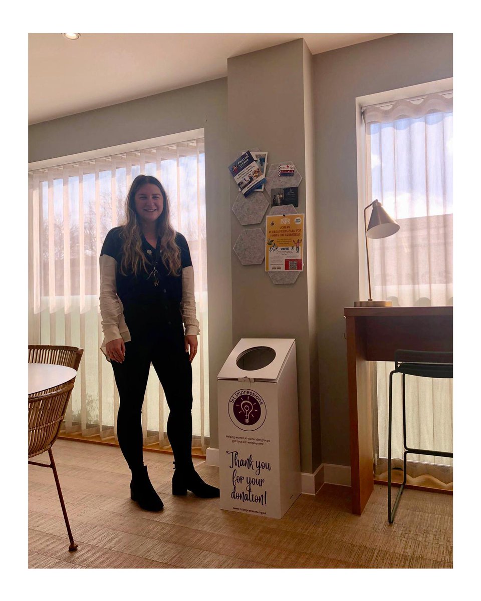 To celebrate International Women’s Day, you can find a 1st Impressions donation box in @SpringWharf 💜💜💜 Many thanks to @SpringWharf and Emily for organising this! #1stimpressionsbath #womensupportingwomen #internationalwomensday