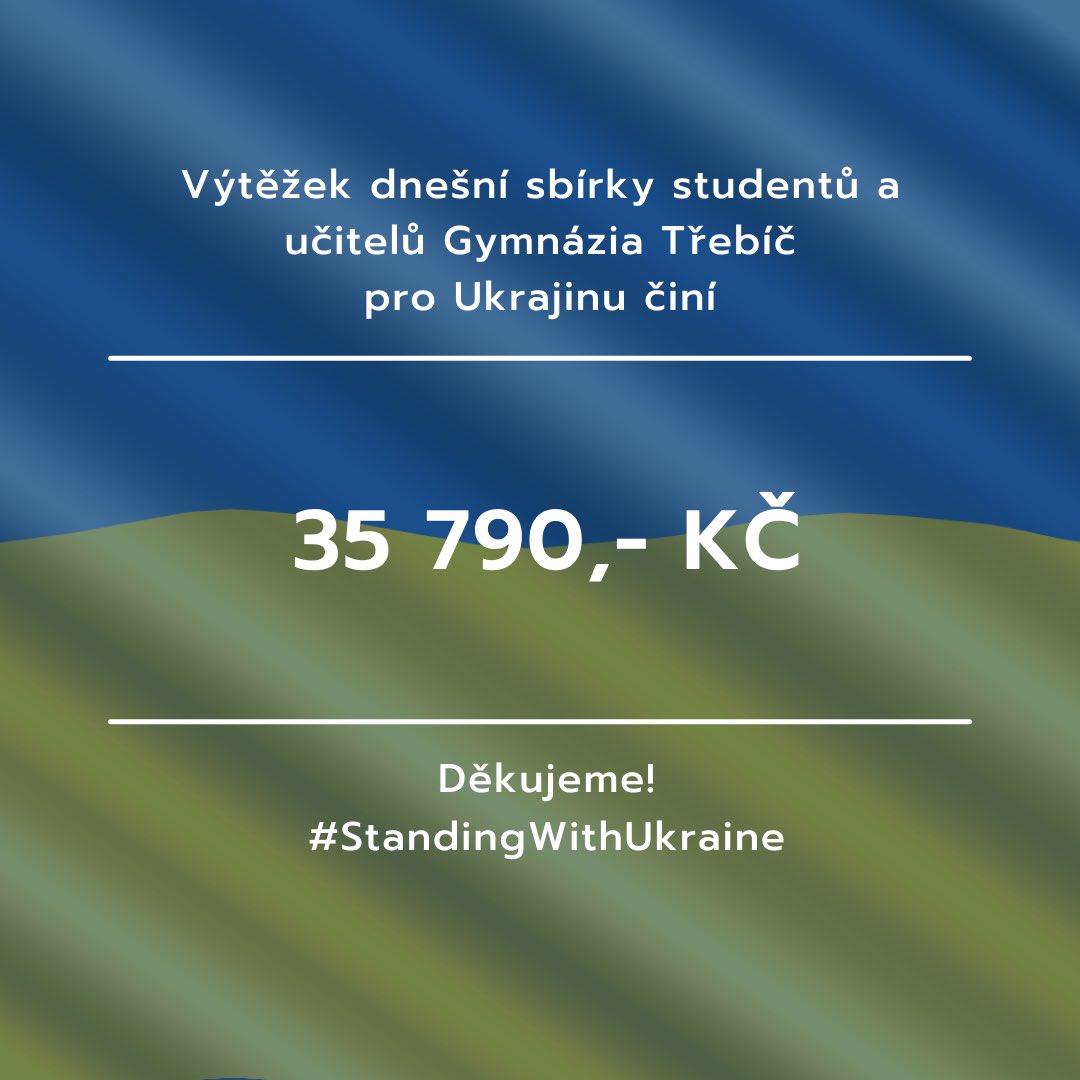gtr_trebic's tweet photo. Děkujeme všem! #Ukraina #StandWithUkraine️ #StandingWithUkraine https://t.co/cLsDGu0dhG