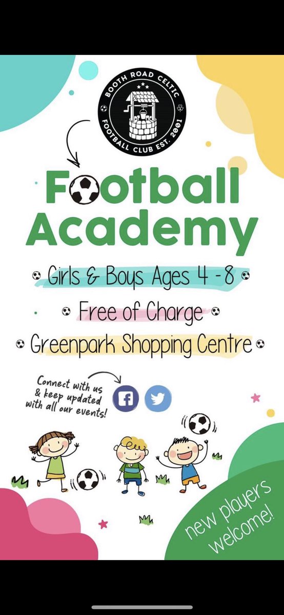 ☘️☘️☘️ CLUB ACADEMY RETURNS ☘️☘️☘️

Our club academy returns this Saturday morning from 10am at Greenpark Shopping Centre 

All players aged 4-8 years very welcome 😃