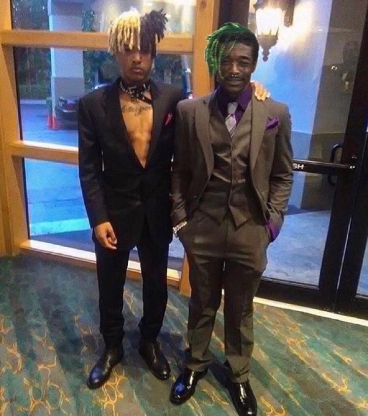 hardrappics's tweet photo. xxxtentacion and lil uzi in a suit, 2017 https://t.co/K3BvDI0Fqy