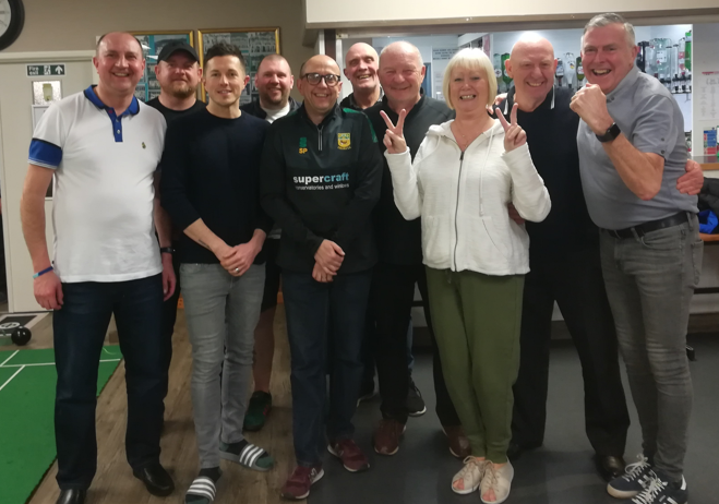 CheadleCCStaffs's tweet photo. Here's our indoor bowls side who after a brilliant end to the season have ensured we stay in the top flight next winter. Well done guys! https://t.co/HkzUdMq9Gg