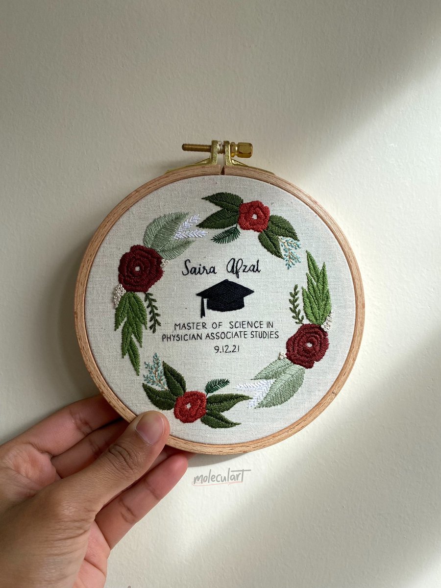moleculart_'s tweet photo. Really loved the colours on this one - a focus on burgundy with dashes of white and blue 🌿

Graduation hoops available to purchase for 2022 - just dm me! https://t.co/lCdZ1YbjF1