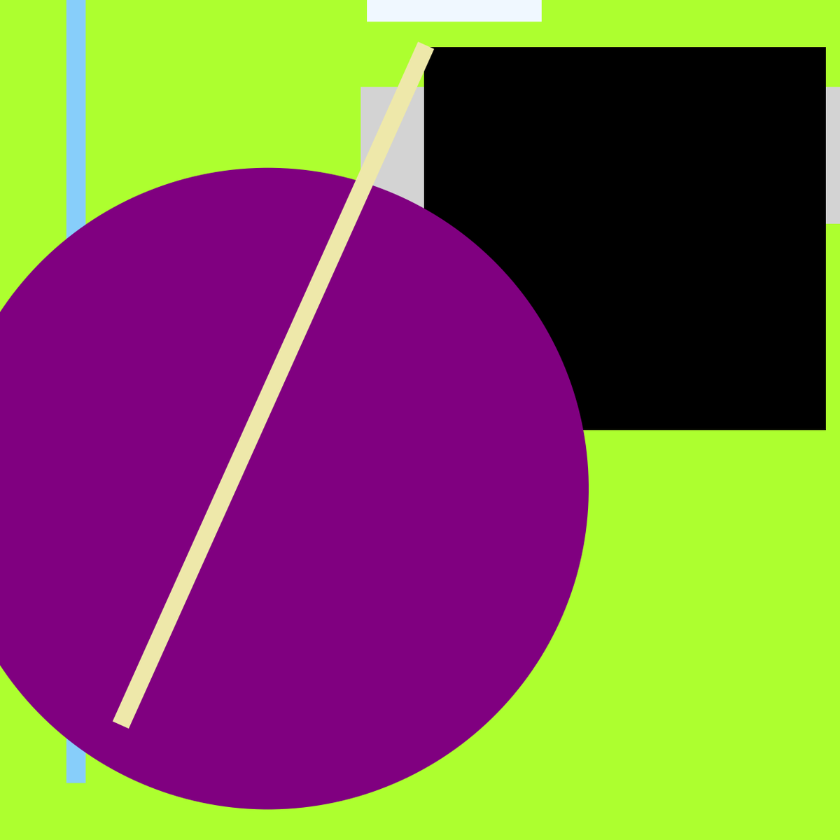 MAbstractions's tweet photo. "oalblntpp" contains 5 rectangles, 3 circles, 1 line, and has a Greenyellow background. It boasts a spunk rating of 4.09 &amp; a kick rating of 65.74. Modern Abstractions #1257. #NFTs #nftart #ModernAbstractions https://t.co/Vm6S1lGu9b