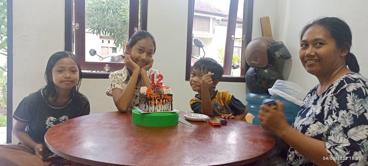 Today, as you turn 12
I am wishing you the world.

May you blossom and thrive
Enjoy every moment in between
Before becoming a true teen

So may this birthday be
One to truly remember.

Happy 12th birthday for My Daughter
PUTU SINTA GAYATRI
