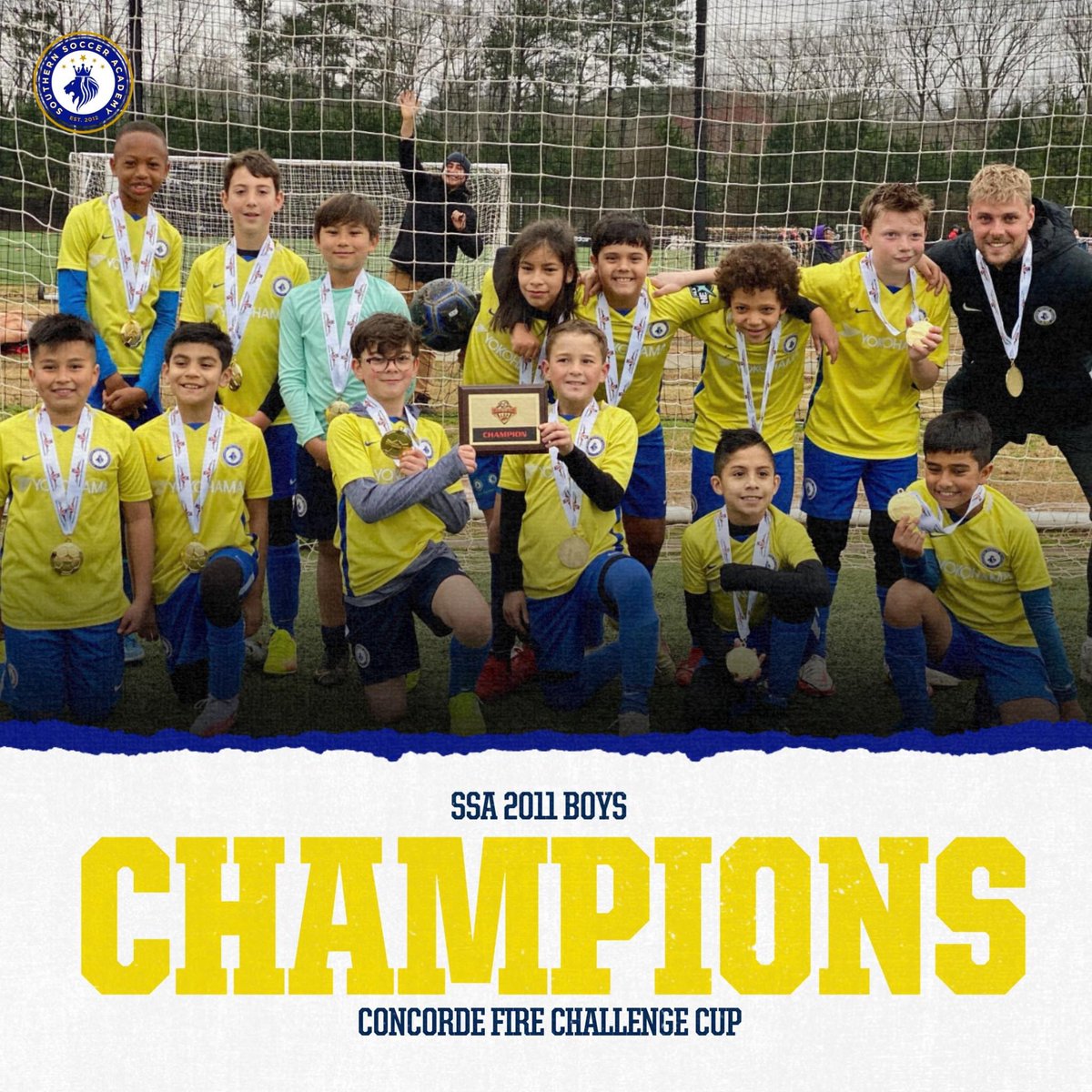 _ssasoccer's tweet photo. CHAMPIONS 🥇
Congratulations to our 2011 BOYS team, they were CHAMPIONS at the Concorde FIRE Challenge CUP.
Great effort team 👊👊👊
#iPlaySSA #ssasoccer #ssaelite https://t.co/knmBJStwBc