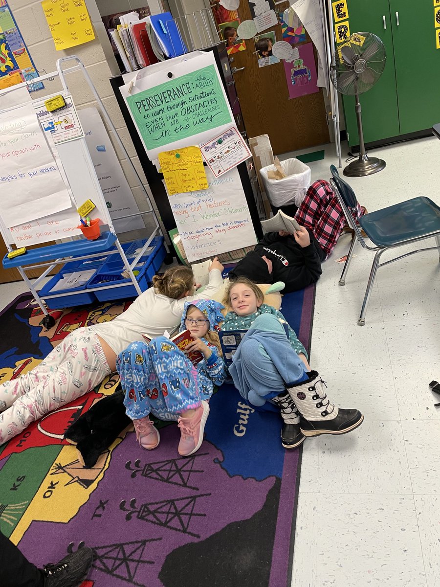 hello4th's tweet photo. Enjoying our books gifted by the PTSA for our reading marathon today! ⁦@BrockportPTSA⁩ ⁦@BCSDHill⁩ https://t.co/9VTMLClXDg