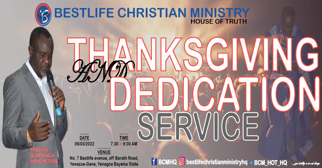 BCM_HOT_HQ's tweet photo. Start the new month giving glory, and dedicating the new month to God.
#BCM
#Houseoftruth
#ThanksgivingService
#dedicationservice
#apostledurosholamoyo
#yourbestlifeisnowandalways https://t.co/tIxmxjphiB