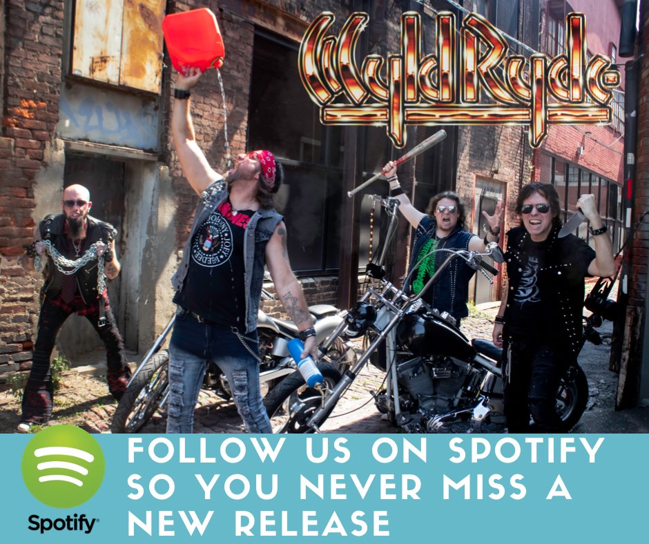Make sure you are following WYLD RYDE on Spotify! &gt;&gt; open.spotify.com/artist/55BdoAR…

#hardrock #heavymetal #gasolinealley #newmusic #wyldryde