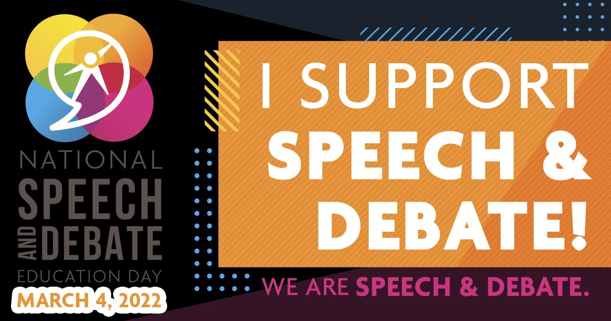 We support speech and debate!
<a href="/speechanddebate/">National Speech & Debate Association</a>
