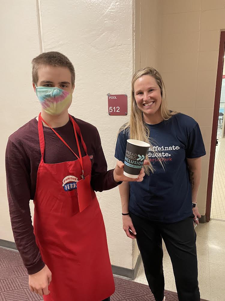 MSouthUnified's tweet photo. Thanks to our amazing Patriot Perk coffee cart crews for spreading the word: INCLUSION, not just this week, but every week! We are MILLARD SOUTH. We are CHAMPIONS OF CHANGE! #choosetoinclude #playunified #caffeinateandeducate #TPW https://t.co/pDq4SHo3UO