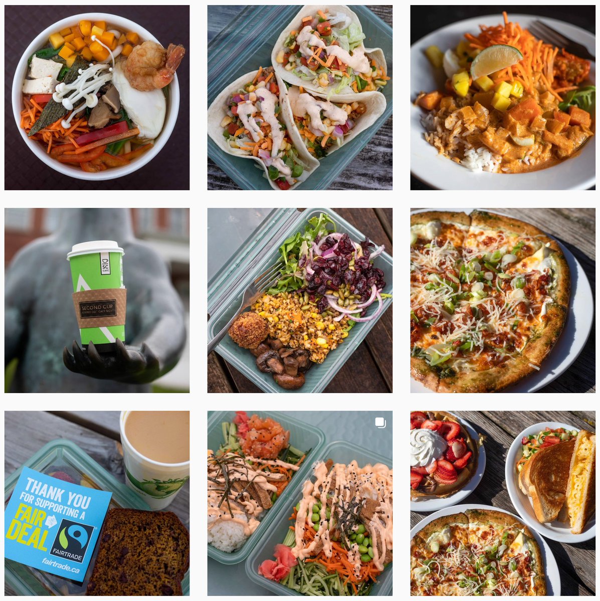 HospitalityUofG's tweet photo. What a beautiful, sunny day @uofg to reflect on a years worth of delicious, colourful food prepared by our #UofGChefs. ❤️🖤💛

Thank you to our entire team behind-the-scenes and front-of-house!

#GryphonPride #UofGCampusFood #UofG #FutureGryphons #Food #LocalFood https://t.co/EeaXXFeA6h