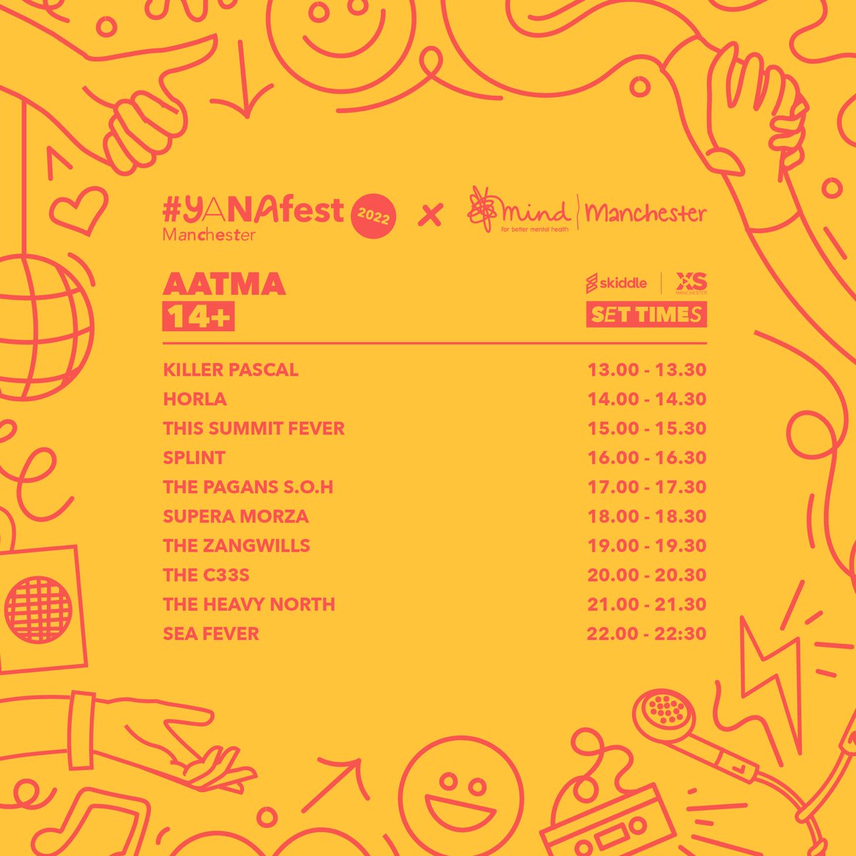 YANAfest's tweet photo. ONE MORE SLEEP!

A few tweaks to the lineup for you.

The fantastic @ProletariatUK will be headlining @33_oldhamstreet and also joining that stage is the one and only Argh Kid!

@killer_pascal is taking the full band to @AatmaVenue at 1pm. https://t.co/hr2fzVmSGM