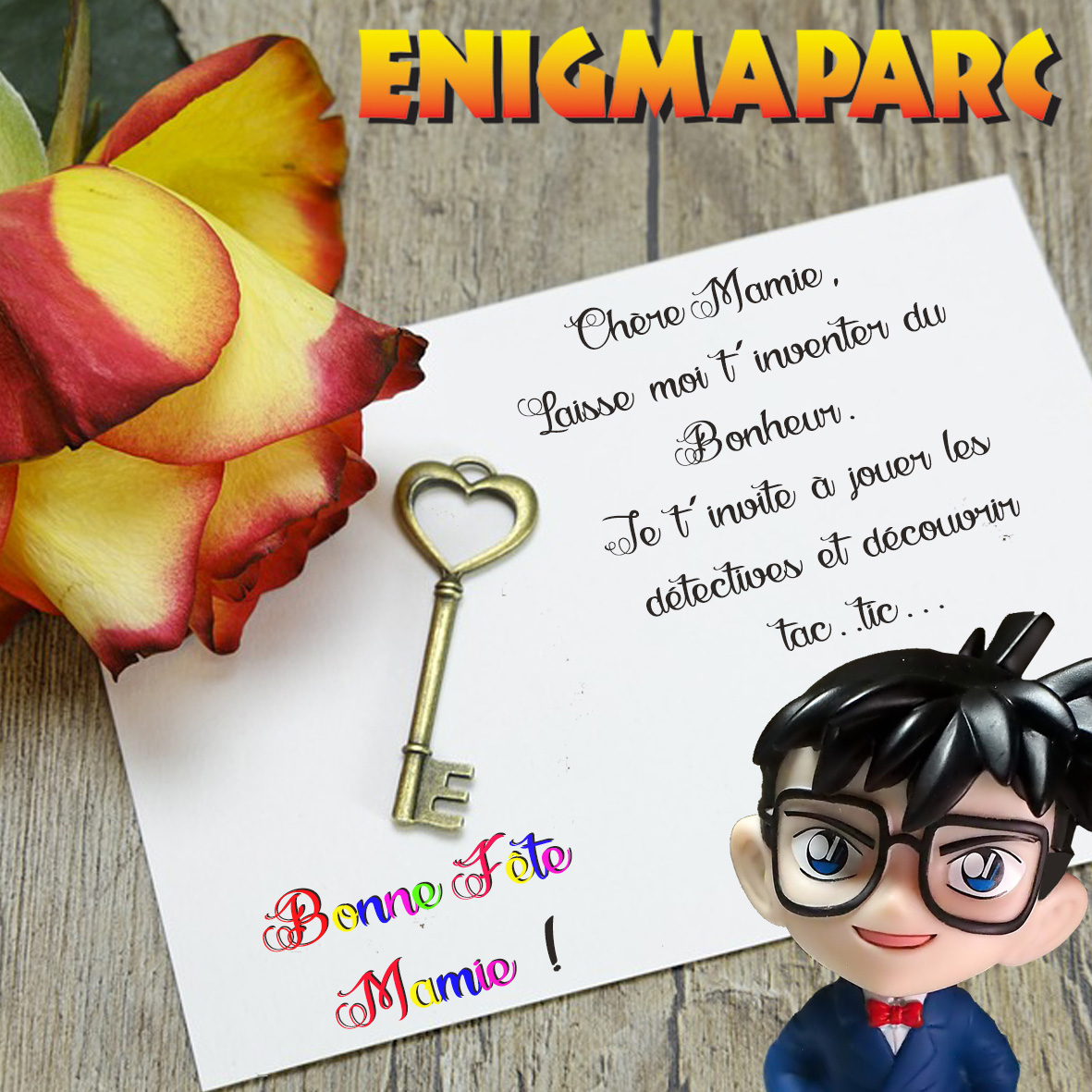 ENIGMAPARC's tweet photo. C'est l'enfer de trouver un cadeau sympa pour la Fête des Grands Mères ! Offrez lui 3 h d'enquête avec vous en famille!
Pour la Fête des Grands Mèresson entrée à 13,50€ seulement!
Valable pour le Grand Parcours (3h de jeu à 2) le 05 ou 06/03/2022 avec le code mamietwit22 https://t.co/bzHugonqW2