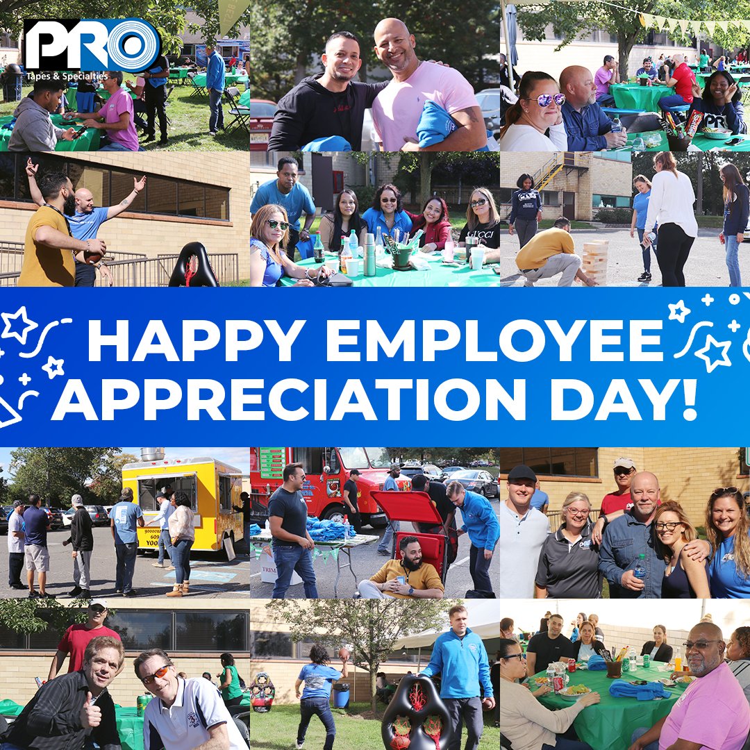 ProTapes's tweet photo. This #EmployeeAppreciationDay, we’re thankful for all of our employees who #WorkLikeAPro every day! 🌟 #ProTapes is smashing new records month over month. It’s no accident that you’re part of a winning organization. Congratulations, and thank you to all! https://t.co/2tN6ScHcXL