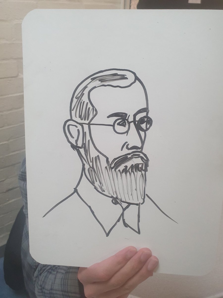 Maria1986Anna's tweet photo. After a great lesson on Wundt and Introspection we finished off with some whiteboard hinge question work followed by some incredible sketches on Wilhiem himself 😀 #alevelpsychology #ispsychologyascience https://t.co/q8dN7PQKzk
