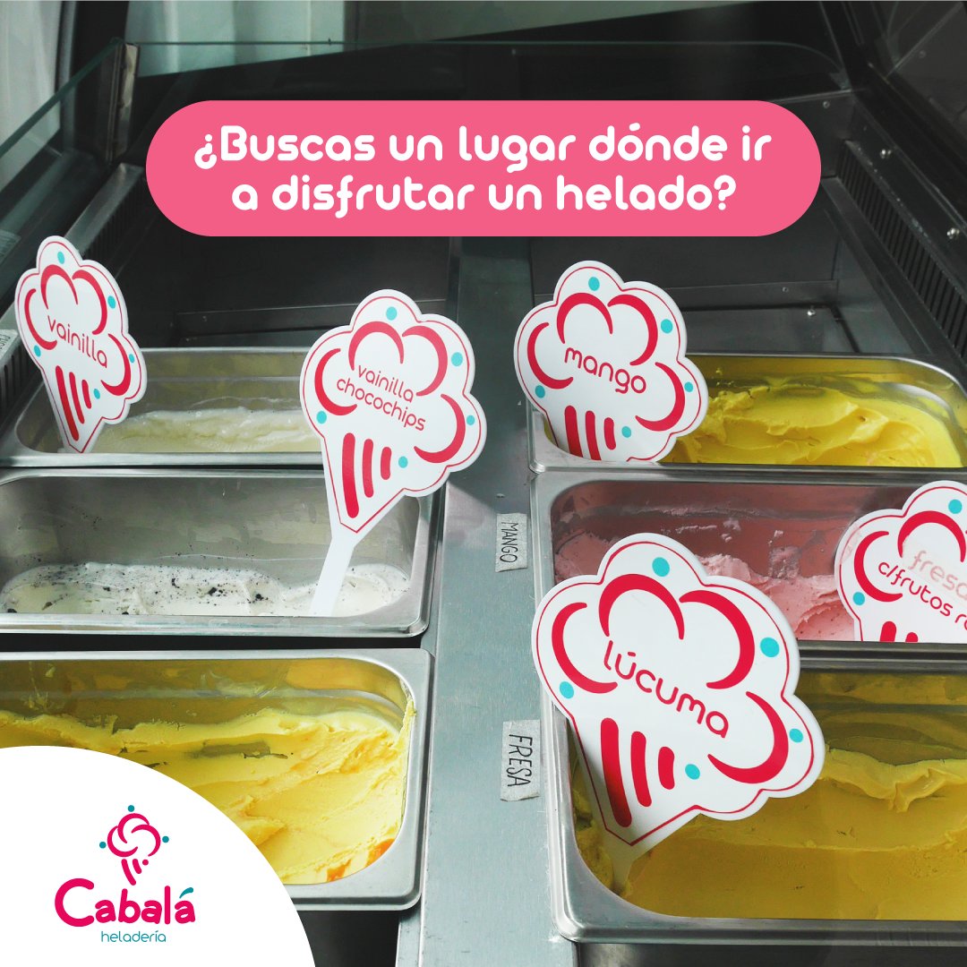 CabalaHeladeria's tweet photo. Visítanos en Av. Retablo 1165 - Comas y prueba la variedad de sabores que tenemos para ti. 😋

.
.
.
#Cabalá #heladoartesanal #helado #Comas https://t.co/zLfqjeU8Xg