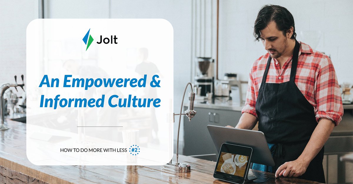 JoltSoftware's tweet photo. Check out the second post in our series, How to Do More with Less! This one is about creating an empowered and informed company culture. Read it here: https://t.co/3hZMJv2UiQ
#joltsoftware #companyculture https://t.co/jLq8Fuba5E