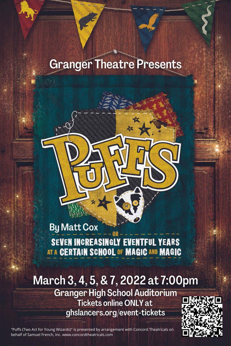 LancerDrama's tweet photo. THIS WEEK!! Come see Puffs tonight, tomorrow, or Monday! https://t.co/H12B0gXGP8