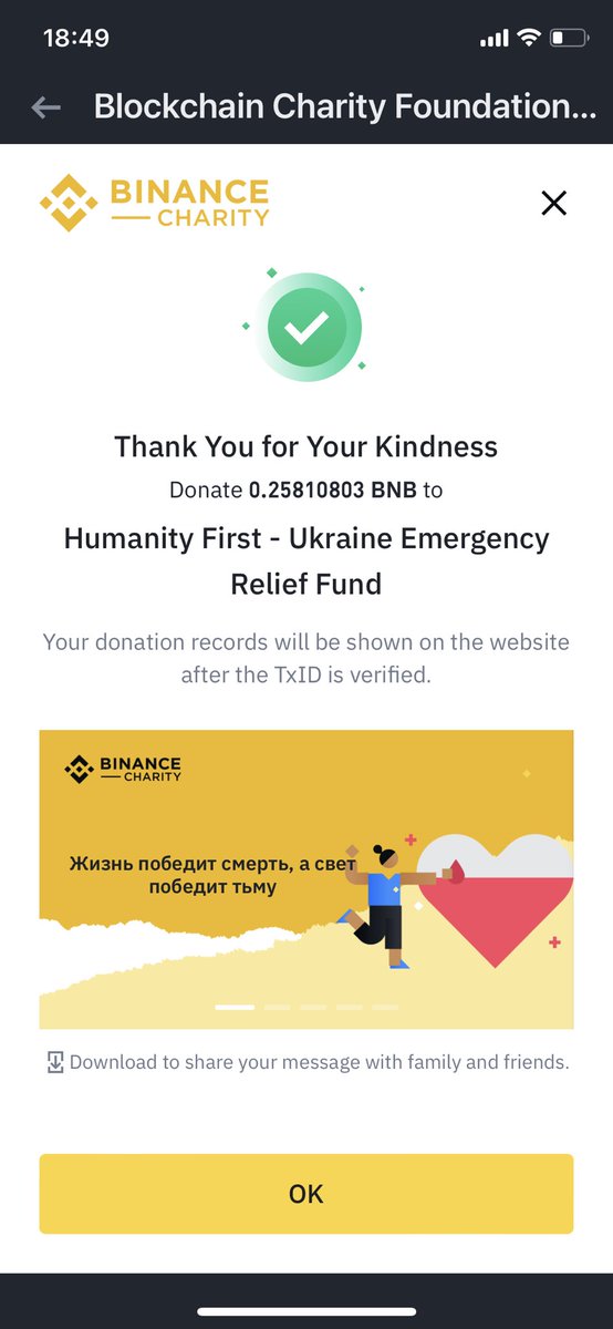 noqsvil's tweet photo. @binance thanks for opportunity #Ukraine #Kyiv we are strong https://t.co/3Mly8drmhC