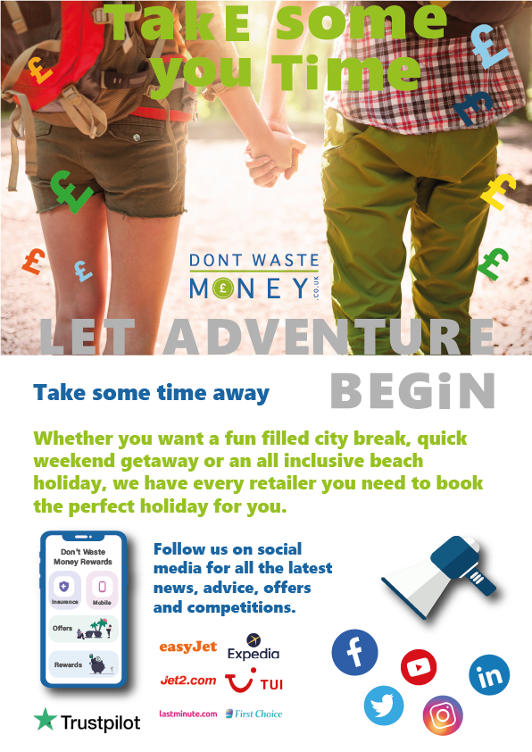 It's all about rewards! Head over to our rewards page and checkout the savings you can make on holidays, mini-breaks and lots of adventures. There is something for everyone: https://wwng throw.dontwastemoney.co.uk/rewards