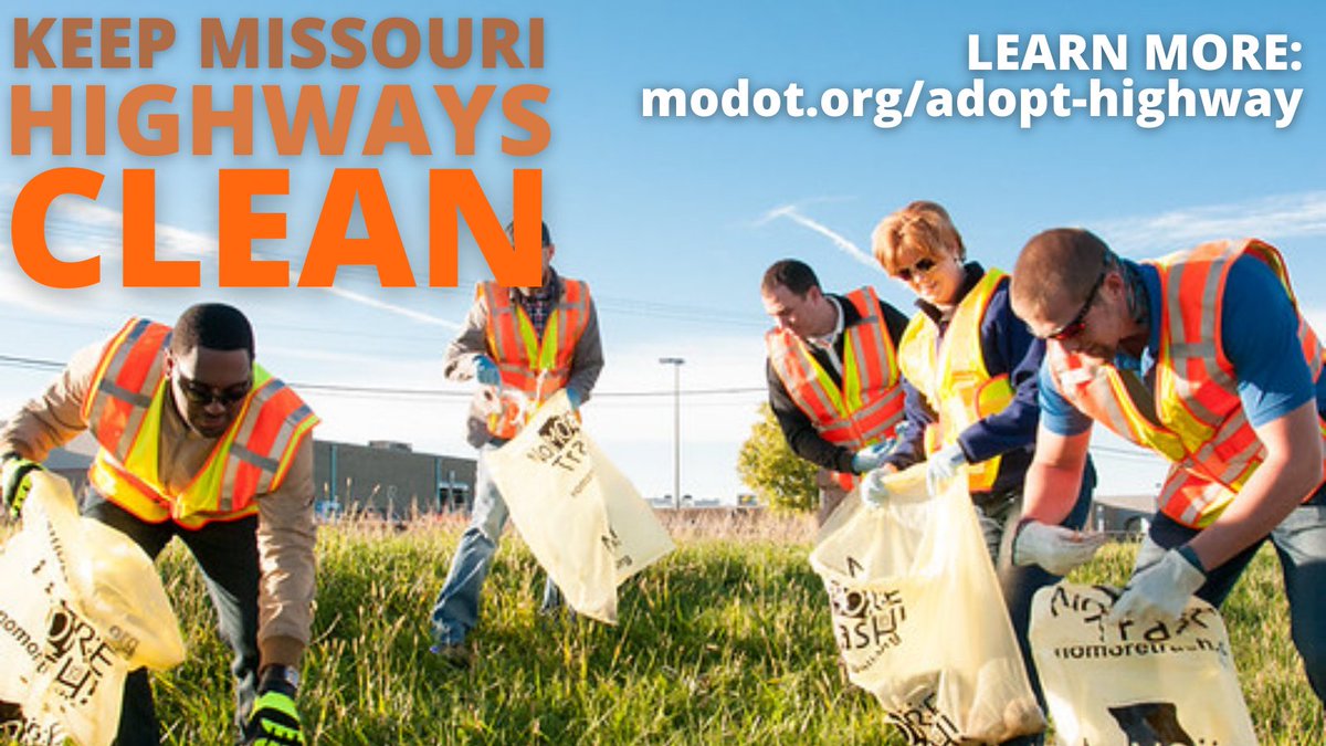 Nicer weather means more sightseeing, so how do we keep our state looking beautiful? DON'T LITTER. Be sure anything you're carrying on your vehicle can't be blown into the highway, it's a safety concern.

Learn more about the Adopt-A-Highway program: modot.org/adopt-highway