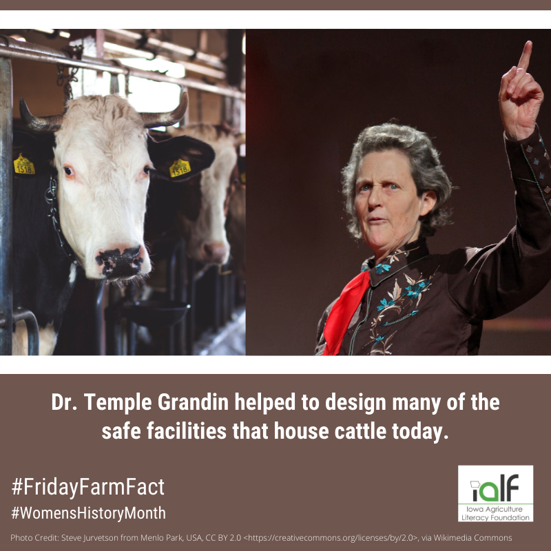 IowaAgLiteracy's tweet photo. #FridayFarmFact #WomensHistoryMonth https://t.co/8qtPkYou4r