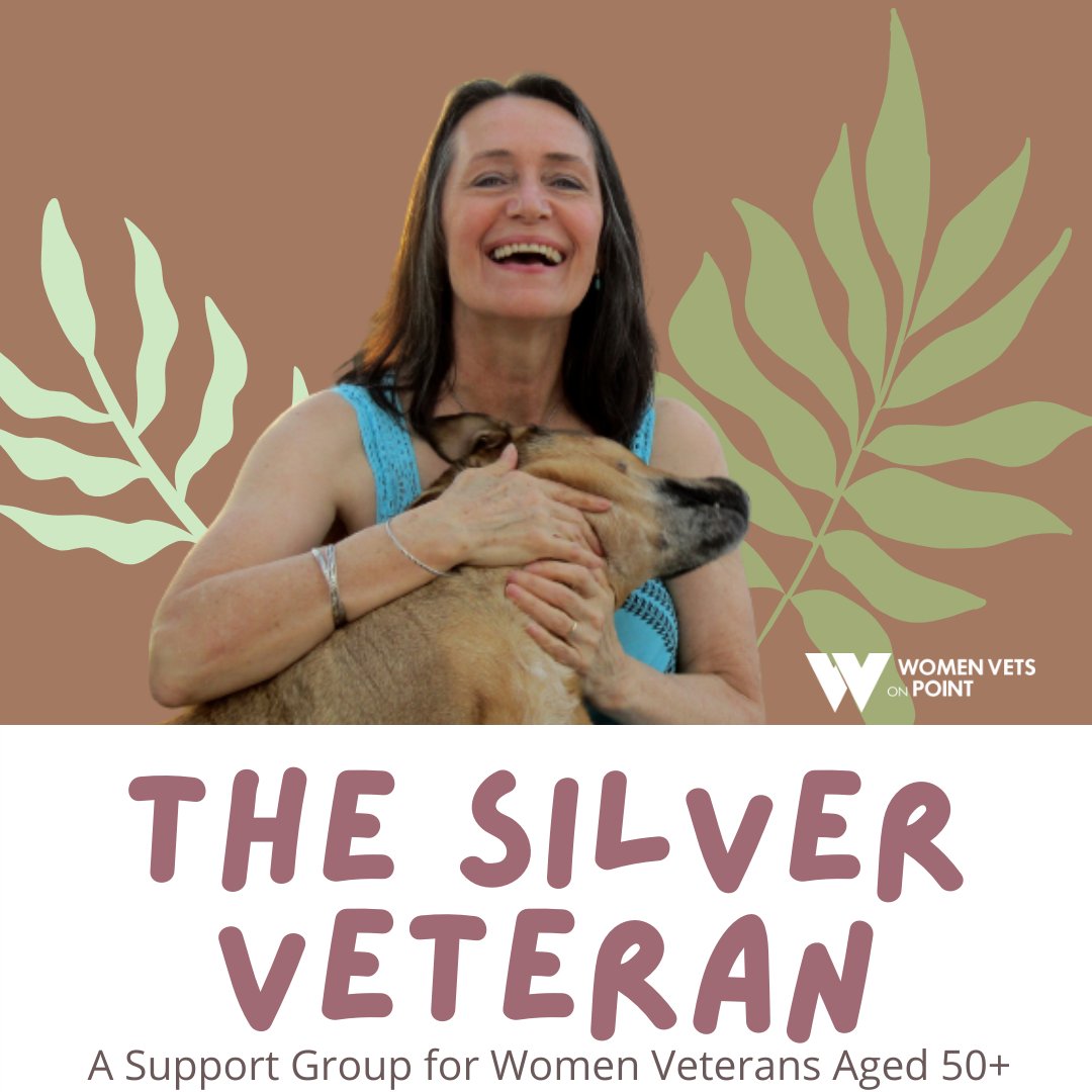 womenvetspoint's tweet photo. Silver Veterans is a support group for women veterans over the age of 50. Join us today at 10AM. Learn more at https://t.co/8btnwRBTfa or at the link in our bio. #silverveteran #50plus #veterans #newgroups https://t.co/cYaeXsC59C