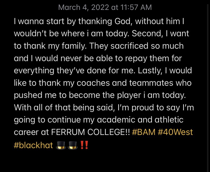 Committed 🎩‼️ <a href="/coachcadamsFC/">CLEIVE ADAMS</a> <a href="/_CoachEllis/">Rahsaan Ellis</a> <a href="/FerrumFootball/">Ferrum Football</a>