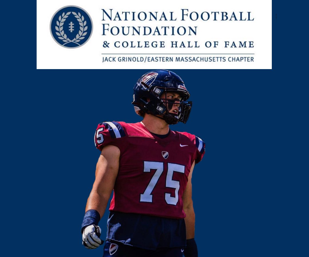 Congrats to @PENNfb commit Netinho Olivieri on his Eastern Massachusetts Chapter National Football Foundation & College Hall of Fame Scholar-Athlete Award!