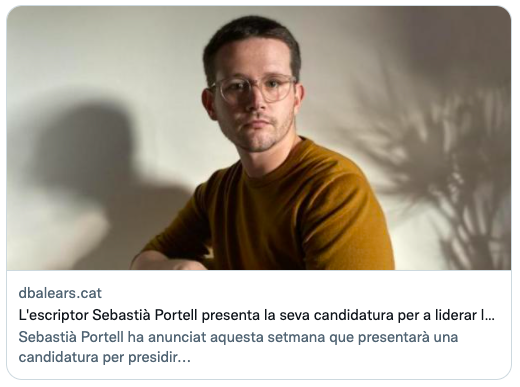 sebastiaportell's tweet photo. @EscriptorsAELC @IB3noticies @UHmallorca @diariomallorca @dbalears @VilaWeb @BelOlid @jmartinlloret @Pgomila ℹ️ @IB3noticies: https://t.co/6YWngrHn8Q

ℹ️ @diariomallorca: https://t.co/QciOHEyJ4t

ℹ️ @VilaWeb: https://t.co/cBiRbdq3Gs

ℹ️ @dbalears (a la imatge): https://t.co/ZRgJOedVKY https://t.co/0rNb5OpQmJ