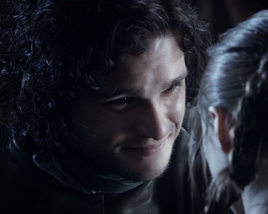haringtonthinkr's tweet photo. just jon snow smiling ‹𝟹 https://t.co/b6HuNpkf9a