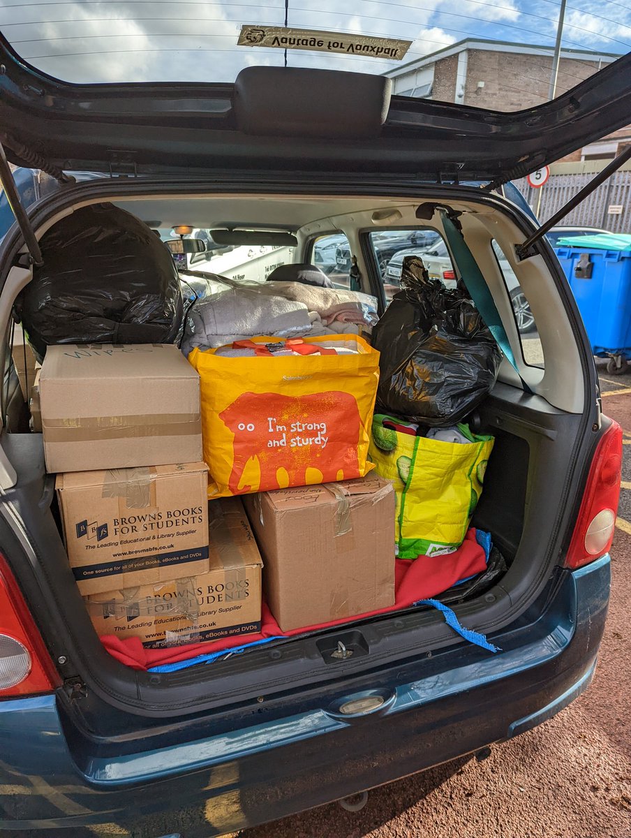 stmonicas's tweet photo. A huge thank you to all those pupils, staff and parents in our community for their very generous donations. @CSEL_STOC and everyone at the school are grateful! #Ukraine #Overwhelmed https://t.co/h5dpPOtwlE